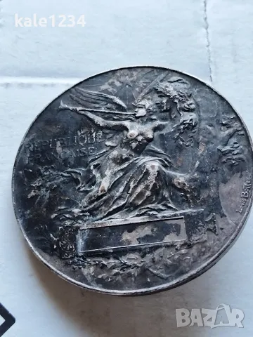 Знак с винт. 1889г. Рядък. Франция. Louis Bottee. Republique Francaise, снимка 8 - Антикварни и старинни предмети - 48602225