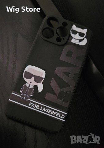 Предпазен калъф Cover Karl Lagerfeld за iPhone 15 Pro Max, Black, снимка 1 - Калъфи, кейсове - 44352230