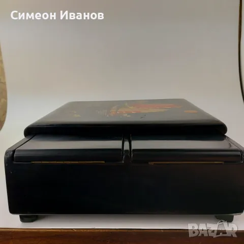 Стара виетнамска дървена кутия за гримове и бижута #5618  Има някои проблеми:  липсват две кутии и н, снимка 15 - Антикварни и старинни предмети - 47733829