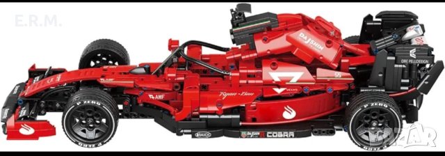Конструктор тип Lego Technic сглобяема кола F1 1:12 1392части съвместими с оригинално Лего, снимка 2 - Конструктори - 42706589