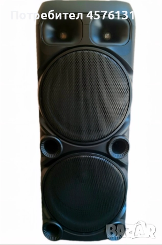 Караоке тонколона 2 х 12" с два микрофона, снимка 10 - Тонколони - 51496718