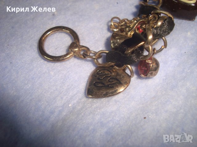 ПОЗЛАТЕНА МНОГО СТИЛНА КРАСИВА ФЕШЪН АРТ ГРИВНА с ВИСУЛКИ ЕМАЙЛ и КРИСТАЛИ 63251, снимка 5 - Гривни - 37046371