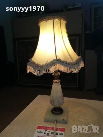 мраморна лампа 35х20см внос франция 1502212107, снимка 12 - Колекции - 31828499