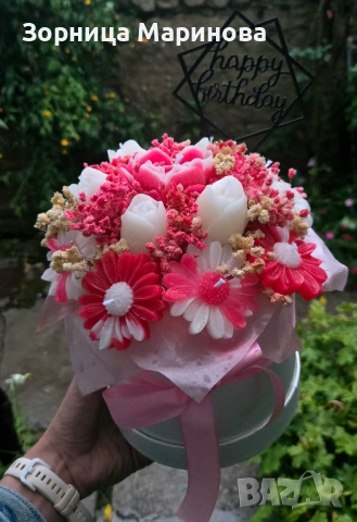 Ароматни букети от свещи, ръчна изработка 