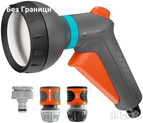 Нов Комплект за поливане Gardena разпръсквач конектори стоп мека струя за вода градина двор