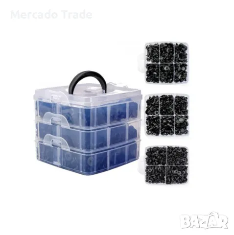 Универсални щипки Mercado Trade, 620бр, За тапицерия, Брони, Панели, снимка 3 - Аксесоари и консумативи - 49928177