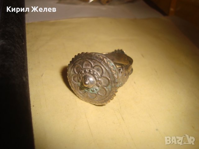 17 ВЕК САЧАНЕН ЧОРБАДЖИЙСКИ ВЪЗРОЖДЕНСКИ ПРЪСТЕН СРЕБРО/САЧАН КУЮМДЖИЙСКА РЯДКА ИЗРАБОТКА 27252, снимка 13 - Антикварни и старинни предмети - 36772061