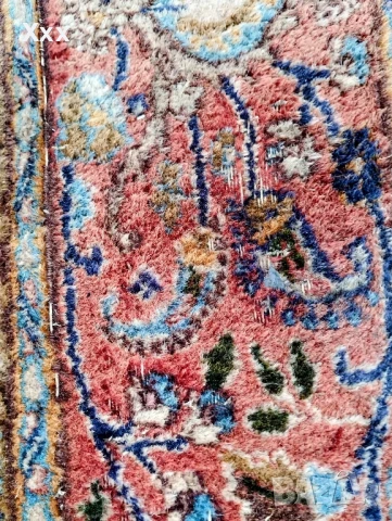 Ръчно тъкан вълнен персийски килим.Ирански.Антика за ценители., снимка 7 - Килими - 51007364