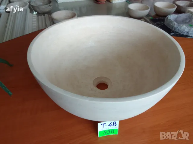 Две мивки от светъл травертин, снимка 3 - Мивки - 47952093