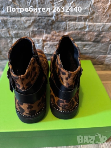 Дамски боти с леопардов десен , снимка 5 - Дамски боти - 54044127