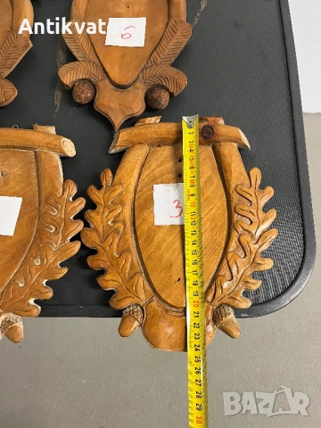 Дърворезбовани поставки за трофеи, снимка 4 - Декорация за дома - 54346357