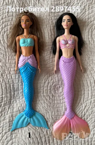 Mattel: кукли Barbie Mermaid (Барби русалки), снимка 1