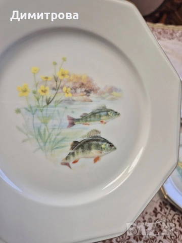 Рибен сервиз, Лимож, снимка 15 - Сервизи - 54227751