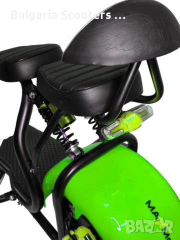 Електрически скутер BIG CITY HARLEY 1500W 60V/12AH Green, снимка 10 - Мотоциклети и мототехника - 44659740