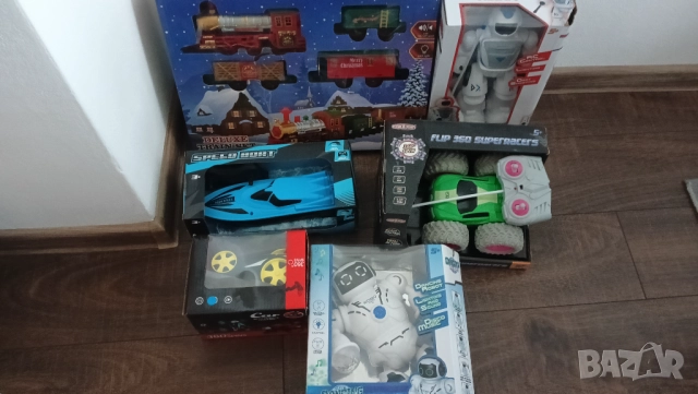 6бр играчки колада подарък влак робот кола лодка кораб количка дистанционно детски бебешки музикални, снимка 3 - Други - 52706412