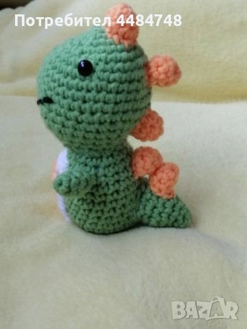 Плетено динозавърче, снимка 3 - Плюшени играчки - 52018758