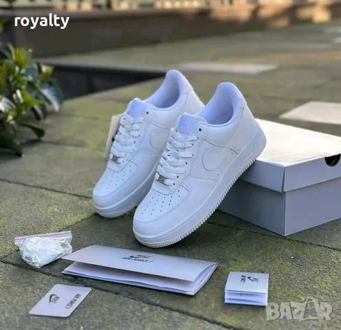 Nike Air Force 1 Low White Нови Бели Маратонки с Кутия Найк 