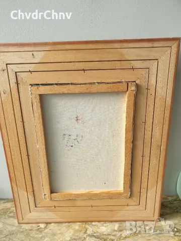 63х53см/картина масло върху платно/градски пейзаж-Париж/дървена рамка, снимка 7 - Картини - 48496829