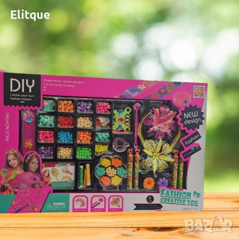 Творчески комплект, направи си сам, бижута и аксесоари, снимка 2 - Образователни игри - 52716347