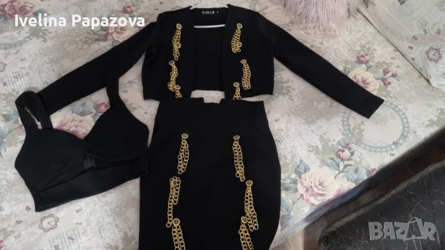 Дамски луксозен комплект AMIA от 3 части , снимка 6 - Рокли - 37089296