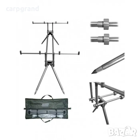 Шаранджийска стойка Kaida за 4 въдици, снимка 8 - Такъми - 54070235