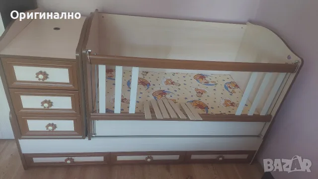 Трансформираща се детска кошара тип люлка 