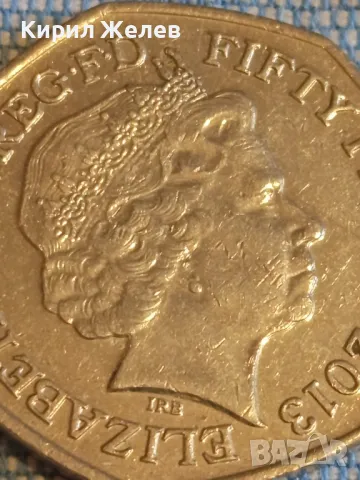 Монета 50 пенса 2013г. Англия Елизабет втора за КОЛЕКЦИЯ 49546, снимка 4 - Нумизматика и бонистика - 48387782