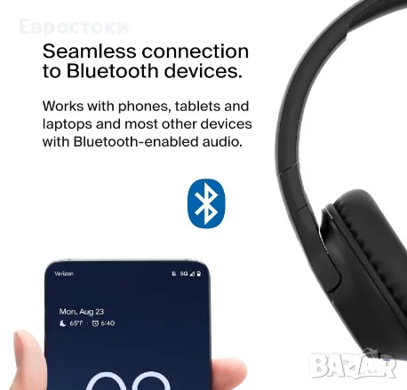 Детски безжични слушалки Belkin SoundForm Inspire, вграден микрофон, снимка 4 - Bluetooth слушалки - 49157438