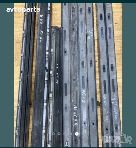Audi A6 c5 99г комби външни средни и долни лайсни врати, снимка 5 - Части - 40373347