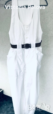 Оригинален бял деним гащеризон RIFLE Италия – автентичен модел, снимка 2 - Гащеризони - 54084701