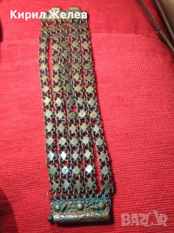 18 ВЕК ВЪЗРОЖДЕНСКА СРЕБЪРНА ГРИВНА ЕТНОГРАФСКА СТАРИННА ПЛЕТКА САЧАН ОРНАМЕНТИКА ЩИФТ НАКИТ 20717