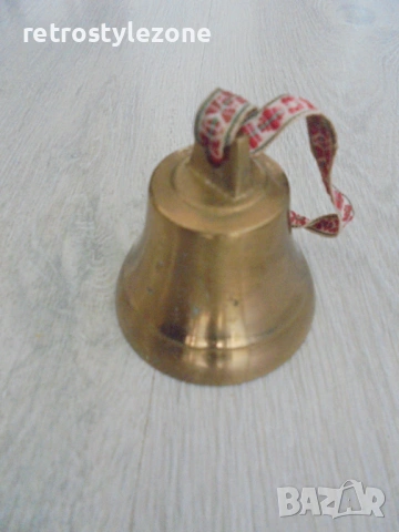 № 8483  Стара месингова камбанка – ретро / винтидж, снимка 3 - Други ценни предмети - 53220811