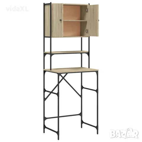 vidaXL Шкаф за пералня, дъб сонома, 68x48,5x194 см, снимка 7 - Шкафове - 56148230
