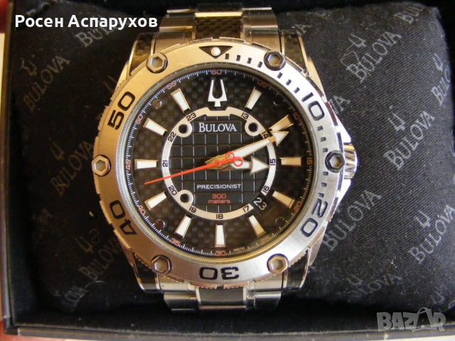 Bulova Precisionist Champlain Watch 300 Meters Carbon