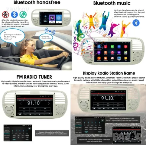 BOOMBOOST Wireless CarPlayer  Android 7-инчов 2 Din сензорен екран Автомобилно радио, снимка 7 - Радиокасетофони, транзистори - 48945422