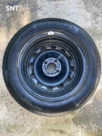 Резервна гума с желязна джанта 15 цола Continental 195/60/15, снимка 3 - Гуми и джанти - 50243850