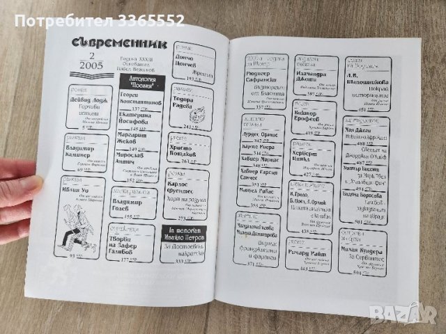 Съвременник, бр. 2/ 2005, снимка 2 - Списания и комикси - 44436213