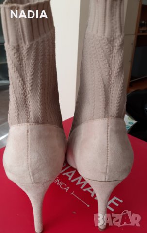 Боти ековелур и текстил, снимка 4 - Дамски боти - 30166583