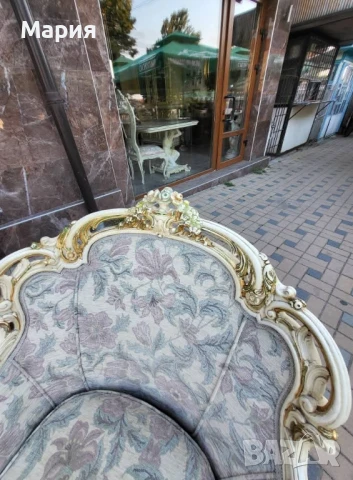 Италианска барокова холна гарнитура 035, снимка 4 - Дивани и мека мебел - 51055174