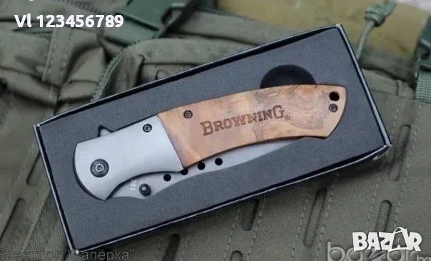 Сгъваем автоматичен нож - Browning 354 ;90х220 , снимка 4 - Ножове - 54000298