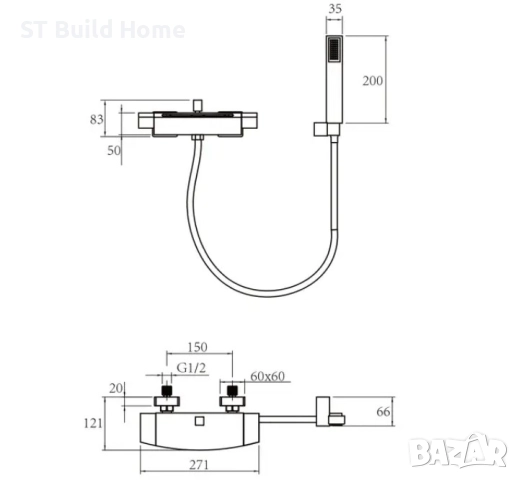 Модерен Луксозен Душ с Фенер, снимка 7 - Душове - 51486695