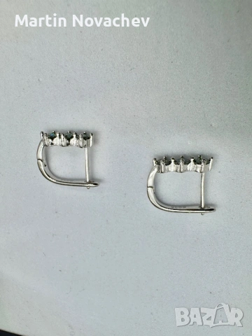 Сребърни обеци с мойсанит (Диамант) 0.6 карата, снимка 9 - Обеци - 53889235