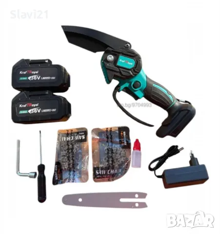 Акумулаторен верижен трион, снимка 1