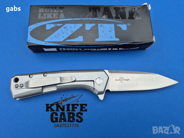 Сгъваем нож Zero Tolerance Rexford Design ZT0808, снимка 4 - Ножове - 53259433