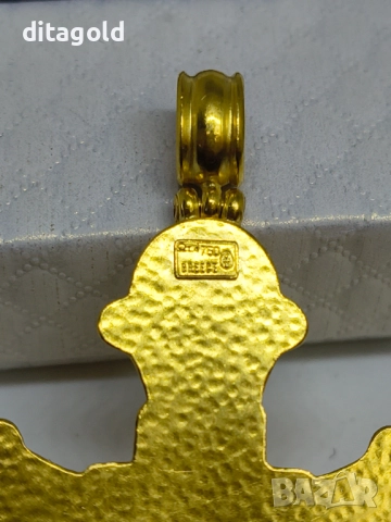 Златен 18К кръст 23.37 гр 18К цена 4350 лв, снимка 2 - Колиета, медальони, синджири - 52703747