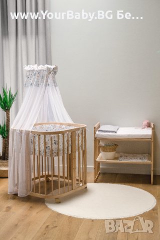 ПРЕПОРЪЧАН Кошара за Бебе Смарт 7в1 Комплект с Матрак Бяла, снимка 12 - Мебели за детската стая - 38195324
