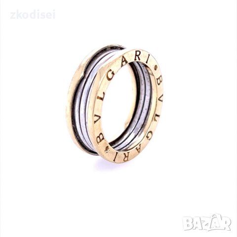 Златен пръстен брачна халка Bulgari 8,68гр. размер:63 14кр. проба:585 модел:22337-1, снимка 1 - Пръстени - 44376014