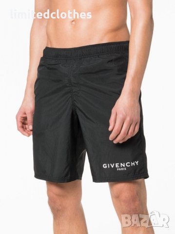 GIVENCHY BLACK LOGO Мъжки Бански / Плажни Шорти size S