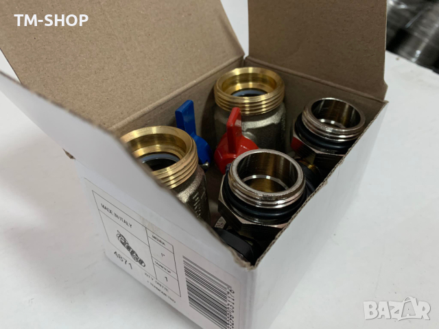 Комплект кранове за подово с термометър 1’’, снимка 3 - Радиатори - 44670334