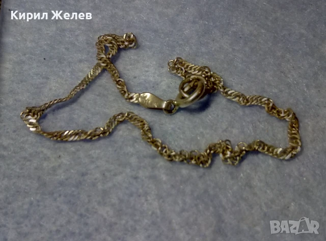 МАРКОВА НЕЖНА СРЕБЪРНА ГРИВНА СРЕБРО 925 YESIM ВИНТИДЖ ПЛЕТКА 50150, снимка 5 - Гривни - 50542257